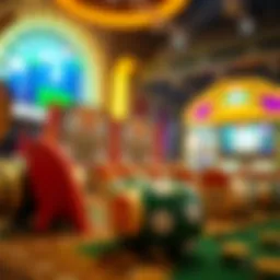 Visual representation of various online casino slot themes